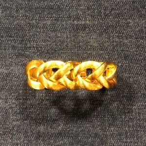 Brighton Gold Hammered braided bracelet